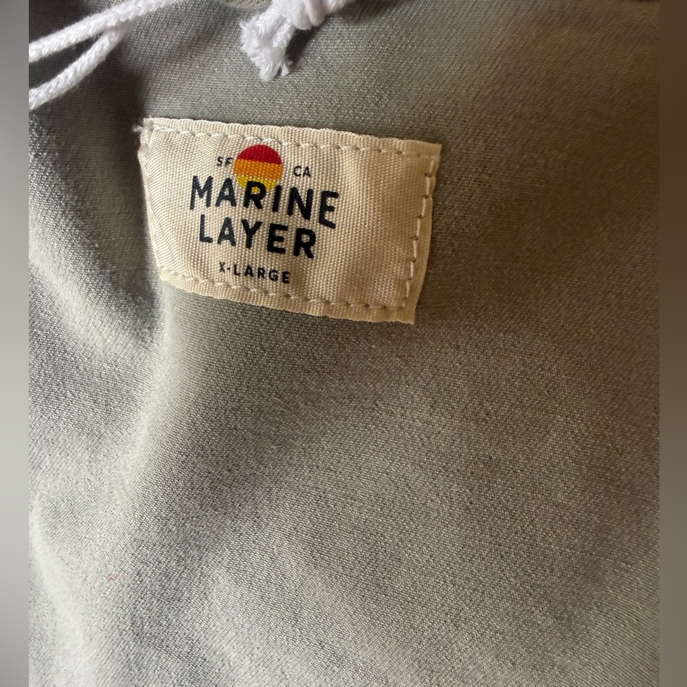 Marine layer NWT Women's Olive green button Jacket cotton tencel freya utility - Picture 10 of 10